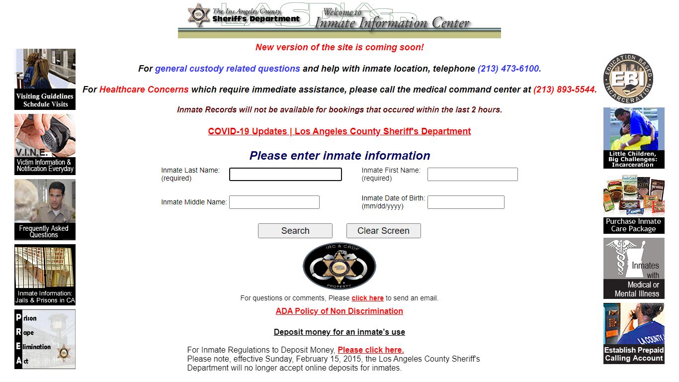 CLOTHING AND PROPERTY DISPOSITION - Los Angeles County ...